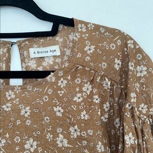Floral Brown Blouse